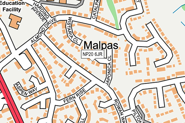 NP20 6JR map - OS OpenMap – Local (Ordnance Survey)