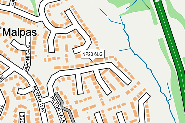 NP20 6LG map - OS OpenMap – Local (Ordnance Survey)