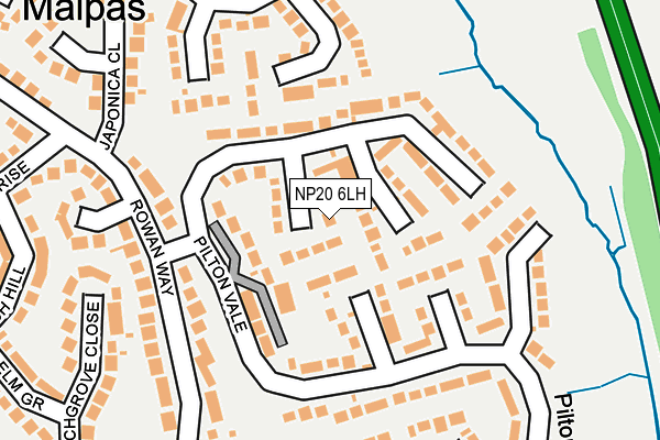 NP20 6LH map - OS OpenMap – Local (Ordnance Survey)
