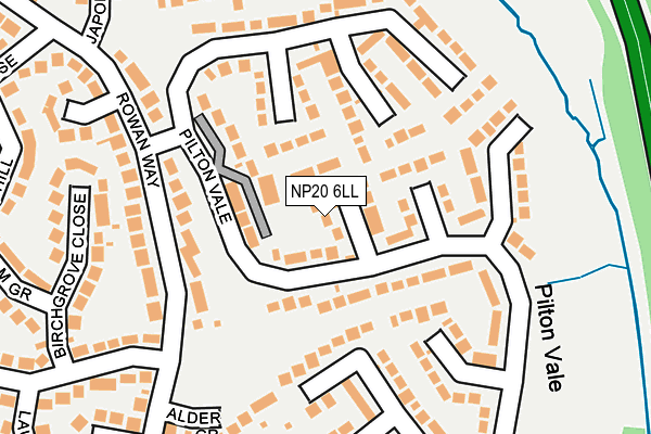 NP20 6LL map - OS OpenMap – Local (Ordnance Survey)