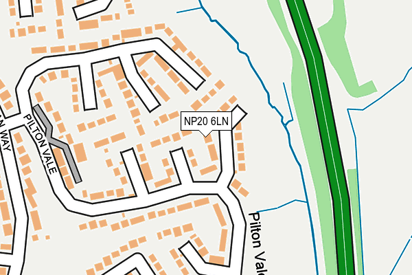 NP20 6LN map - OS OpenMap – Local (Ordnance Survey)