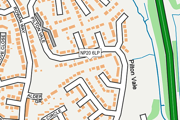 NP20 6LP map - OS OpenMap – Local (Ordnance Survey)