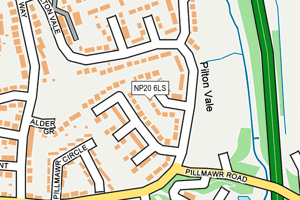 NP20 6LS map - OS OpenMap – Local (Ordnance Survey)
