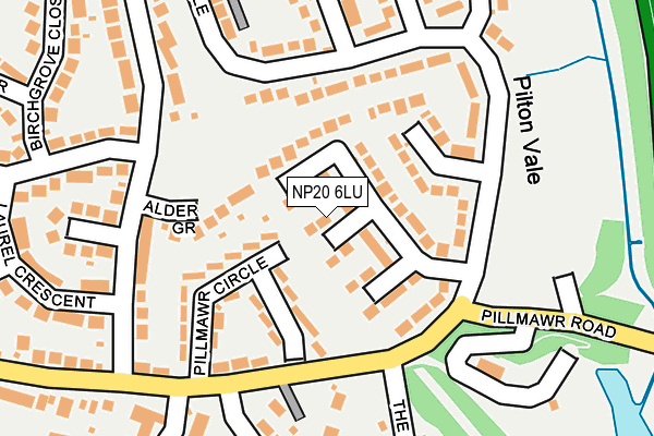 NP20 6LU map - OS OpenMap – Local (Ordnance Survey)