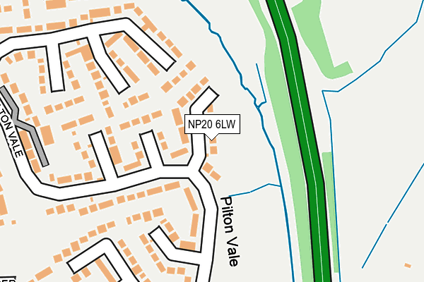 NP20 6LW map - OS OpenMap – Local (Ordnance Survey)