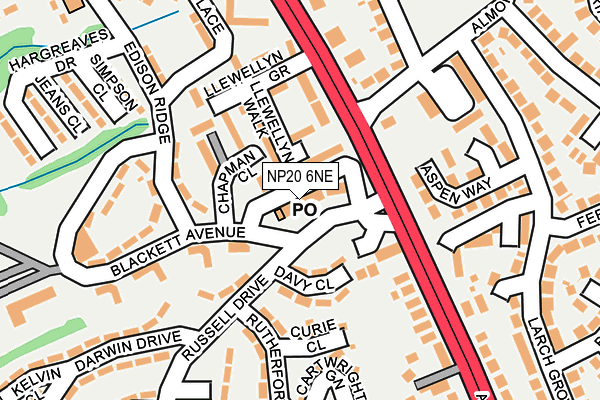NP20 6NE map - OS OpenMap – Local (Ordnance Survey)