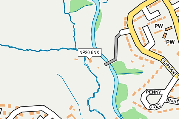 NP20 6NX map - OS OpenMap – Local (Ordnance Survey)