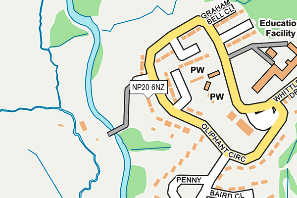 NP20 6NZ map - OS OpenMap – Local (Ordnance Survey)