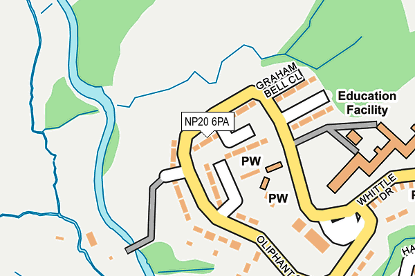 NP20 6PA map - OS OpenMap – Local (Ordnance Survey)