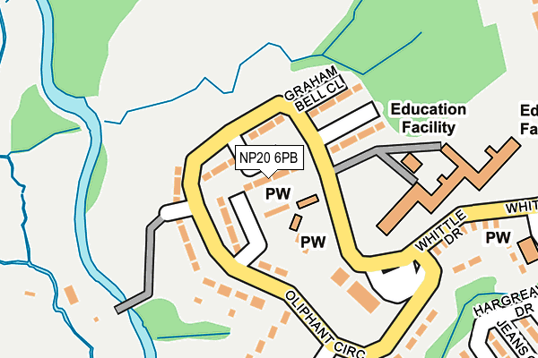 NP20 6PB map - OS OpenMap – Local (Ordnance Survey)