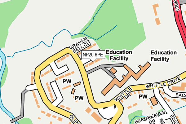 NP20 6PE map - OS OpenMap – Local (Ordnance Survey)