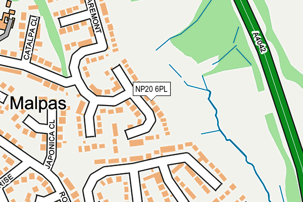 NP20 6PL map - OS OpenMap – Local (Ordnance Survey)