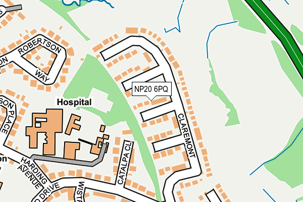 NP20 6PQ map - OS OpenMap – Local (Ordnance Survey)