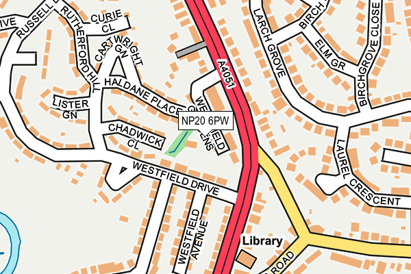 NP20 6PW map - OS OpenMap – Local (Ordnance Survey)