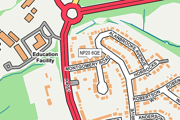NP20 6QE map - OS OpenMap – Local (Ordnance Survey)