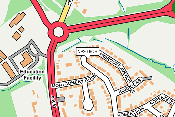 NP20 6QH map - OS OpenMap – Local (Ordnance Survey)