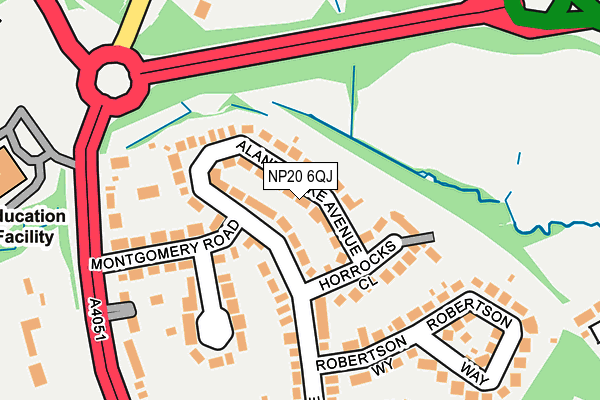 NP20 6QJ map - OS OpenMap – Local (Ordnance Survey)