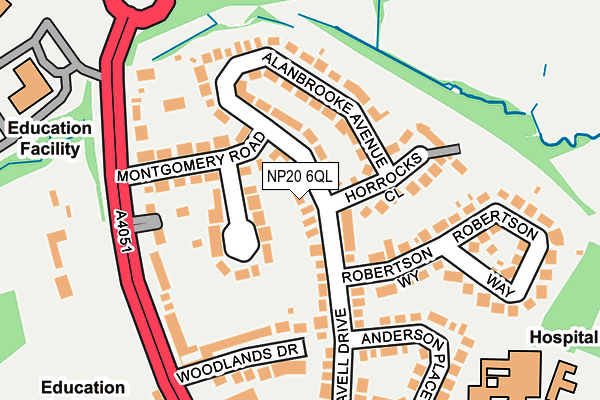 NP20 6QL map - OS OpenMap – Local (Ordnance Survey)