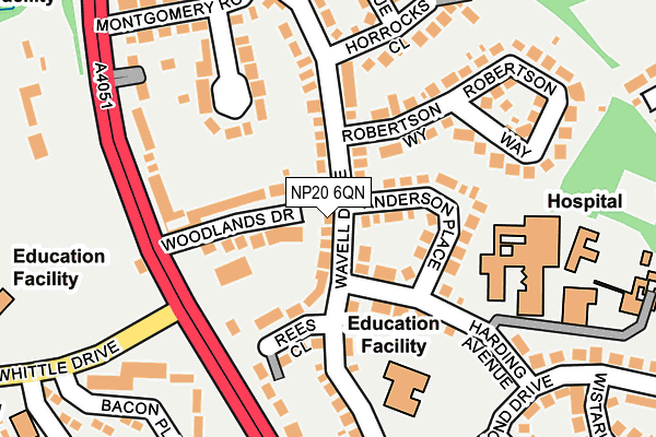 NP20 6QN map - OS OpenMap – Local (Ordnance Survey)