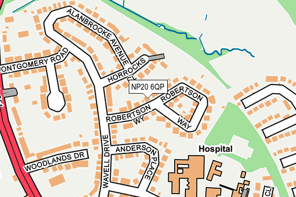 NP20 6QP map - OS OpenMap – Local (Ordnance Survey)
