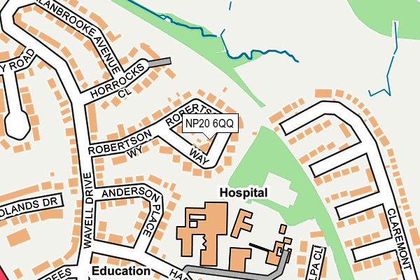 NP20 6QQ map - OS OpenMap – Local (Ordnance Survey)
