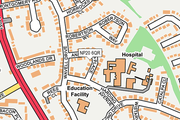 NP20 6QR map - OS OpenMap – Local (Ordnance Survey)