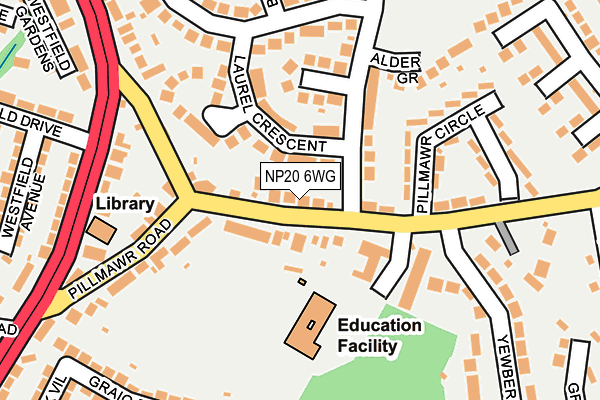 NP20 6WG map - OS OpenMap – Local (Ordnance Survey)