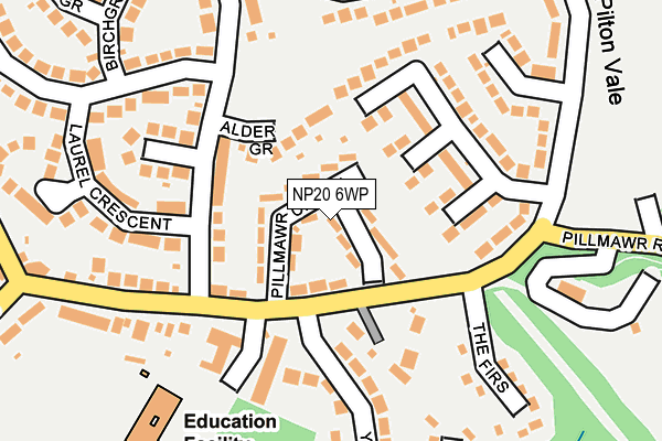 NP20 6WP map - OS OpenMap – Local (Ordnance Survey)