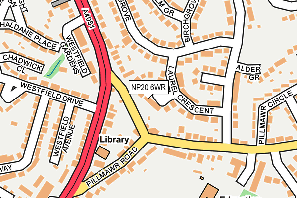 NP20 6WR map - OS OpenMap – Local (Ordnance Survey)
