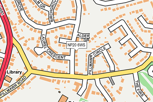 NP20 6WS map - OS OpenMap – Local (Ordnance Survey)