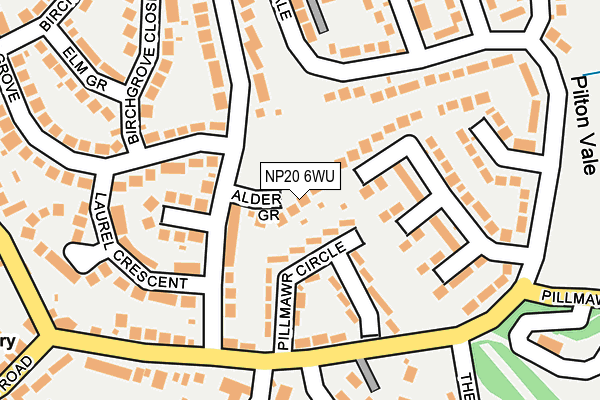 NP20 6WU map - OS OpenMap – Local (Ordnance Survey)