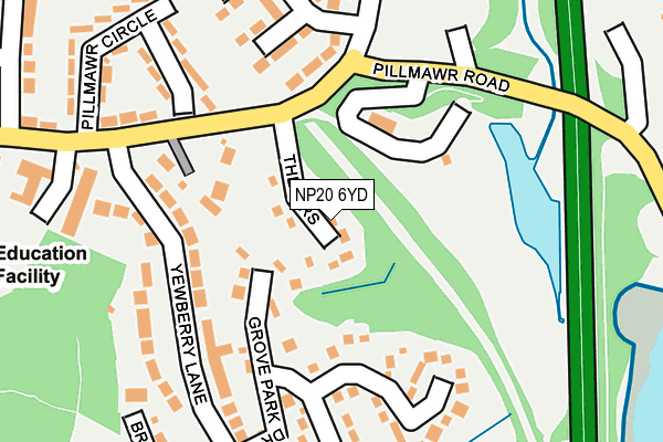 NP20 6YD map - OS OpenMap – Local (Ordnance Survey)