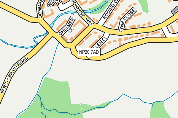 NP20 7AD map - OS OpenMap – Local (Ordnance Survey)