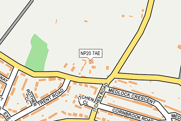 NP20 7AE map - OS OpenMap – Local (Ordnance Survey)