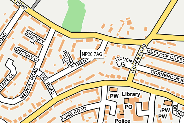 NP20 7AG map - OS OpenMap – Local (Ordnance Survey)