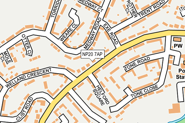 NP20 7AP map - OS OpenMap – Local (Ordnance Survey)