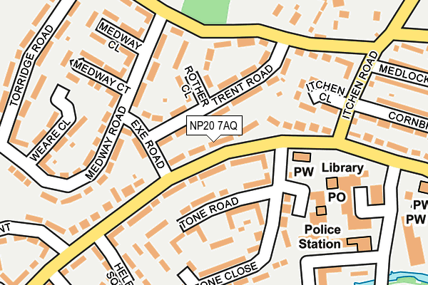 NP20 7AQ map - OS OpenMap – Local (Ordnance Survey)