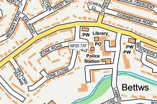 NP20 7AT map - OS OpenMap – Local (Ordnance Survey)