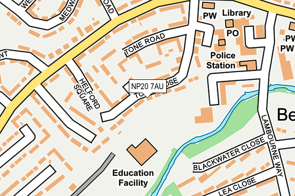 NP20 7AU map - OS OpenMap – Local (Ordnance Survey)