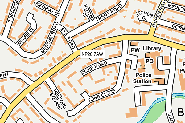 NP20 7AW map - OS OpenMap – Local (Ordnance Survey)