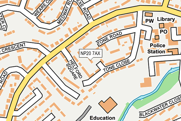 NP20 7AX map - OS OpenMap – Local (Ordnance Survey)