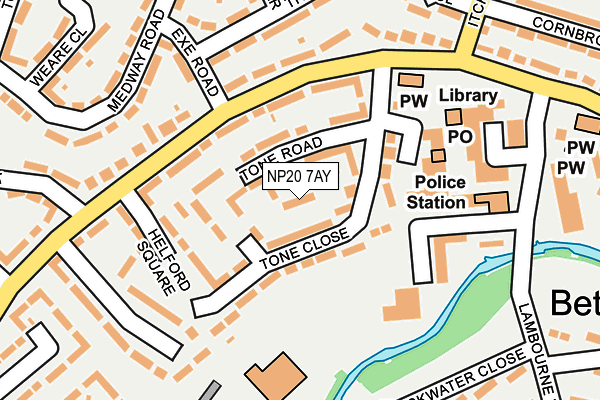 NP20 7AY map - OS OpenMap – Local (Ordnance Survey)