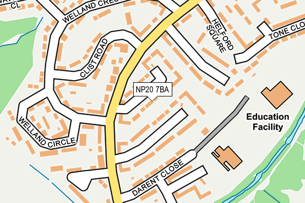 NP20 7BA map - OS OpenMap – Local (Ordnance Survey)