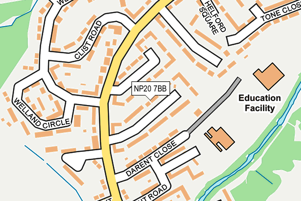 NP20 7BB map - OS OpenMap – Local (Ordnance Survey)