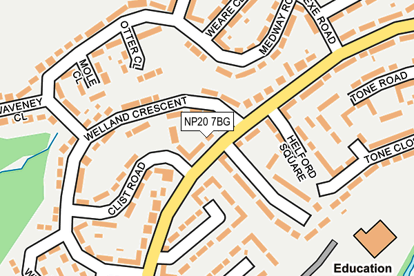 NP20 7BG map - OS OpenMap – Local (Ordnance Survey)