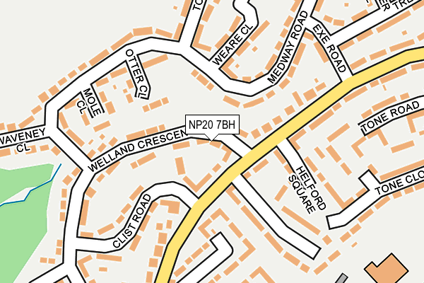 NP20 7BH map - OS OpenMap – Local (Ordnance Survey)