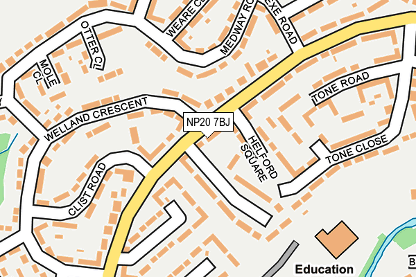 NP20 7BJ map - OS OpenMap – Local (Ordnance Survey)