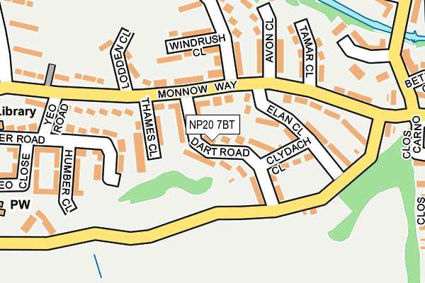 NP20 7BT map - OS OpenMap – Local (Ordnance Survey)