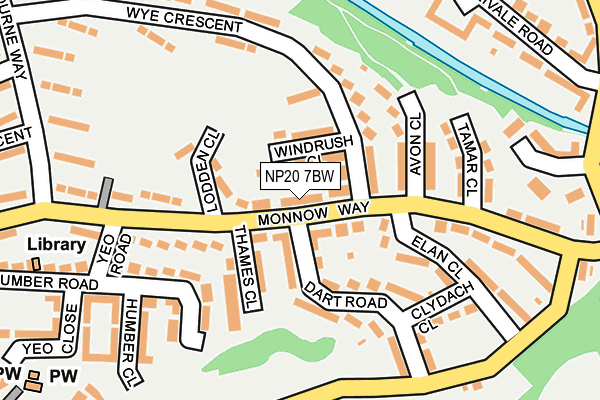 NP20 7BW map - OS OpenMap – Local (Ordnance Survey)