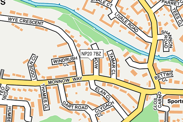 NP20 7BZ map - OS OpenMap – Local (Ordnance Survey)